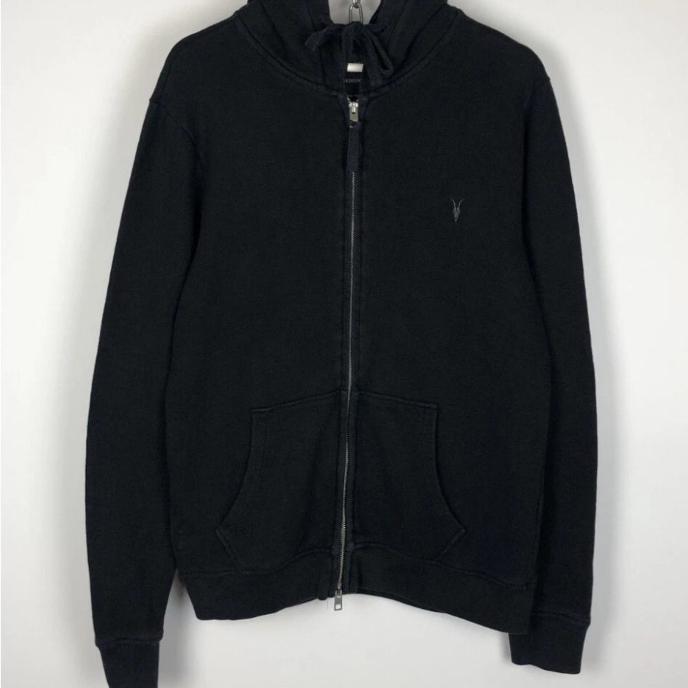 Fantastic All Saints Merino Wool Mode Sweater Dark Blue